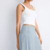 Panelled Skirt with Metallic Thread Panelled Skirt with Metallic Thread