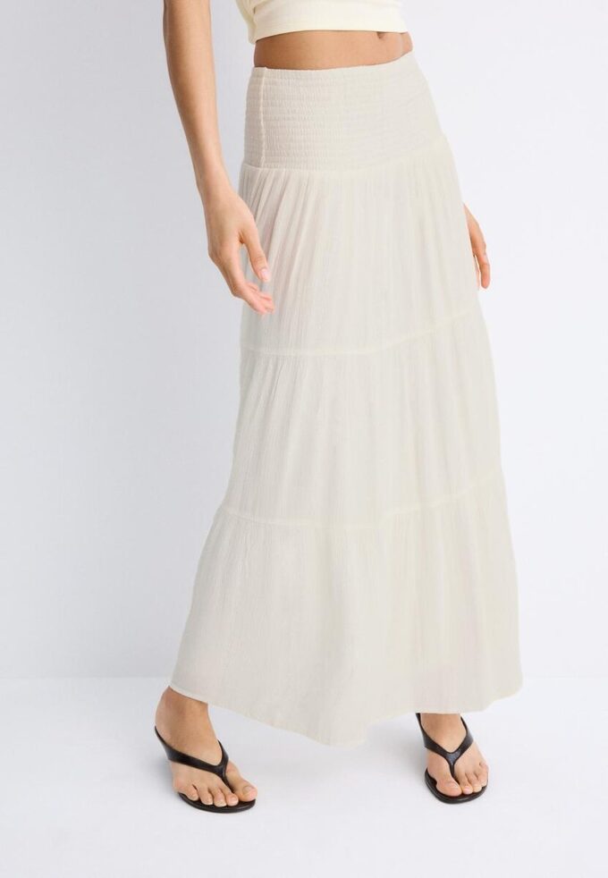 Panelled Skirt with Metallic Thread Panelled Skirt with Metallic Thread