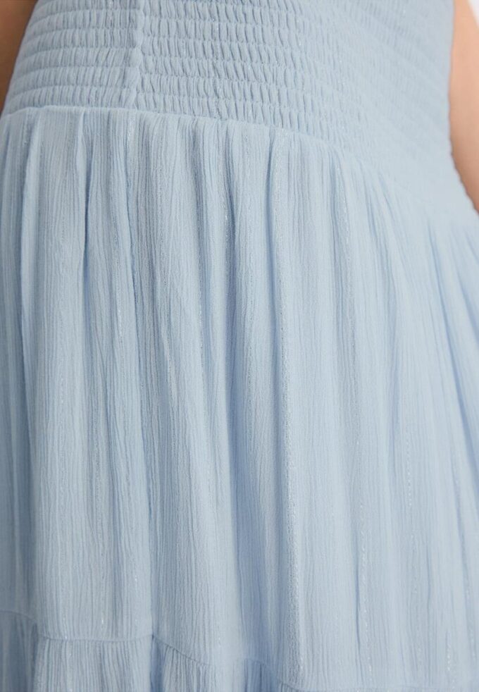 Panelled Skirt with Metallic Thread Panelled Skirt with Metallic Thread