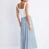 Panelled Skirt with Metallic Thread Panelled Skirt with Metallic Thread