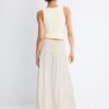 Panelled Skirt with Metallic Thread Panelled Skirt with Metallic Thread