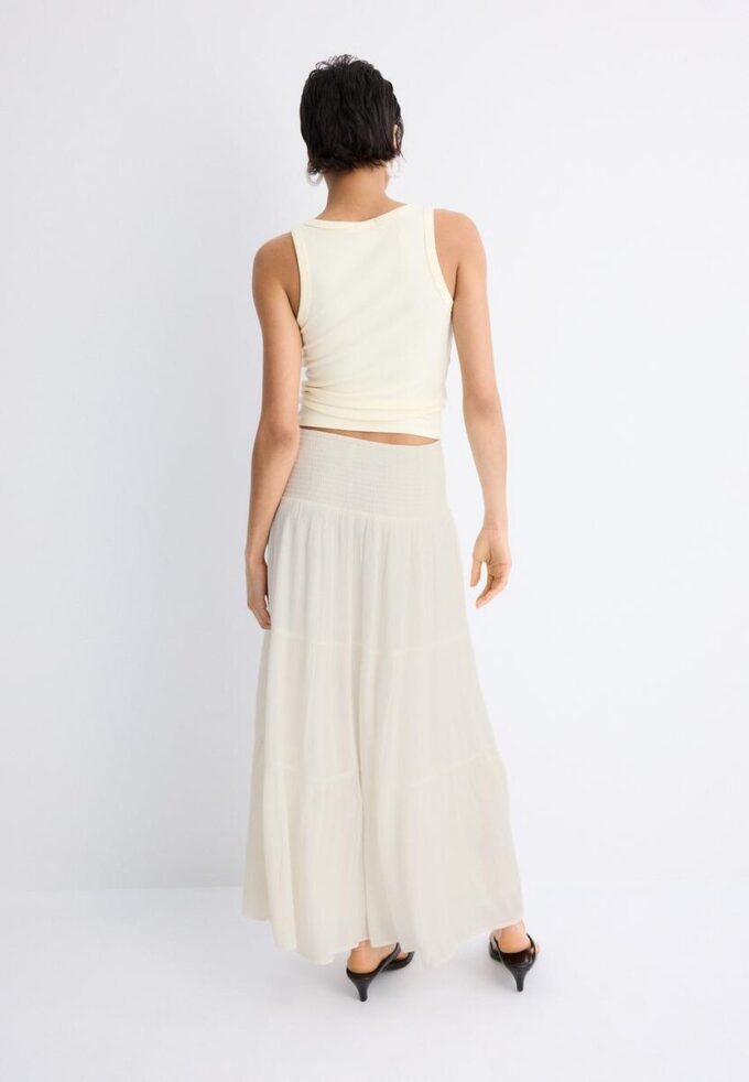 Panelled Skirt with Metallic Thread Panelled Skirt with Metallic Thread