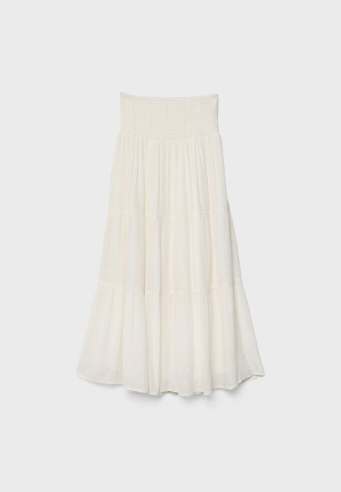 Panelled Skirt with Metallic Thread Panelled Skirt with Metallic Thread