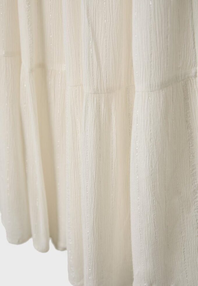 Panelled Skirt with Metallic Thread Panelled Skirt with Metallic Thread