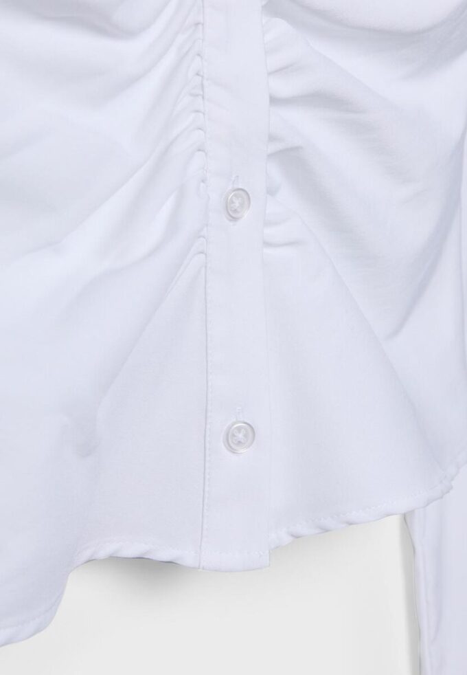 Plain Gathered Shirt Plain Gathered Shirt
