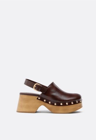 Platform Studded Clogs