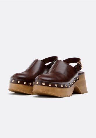 Platform Studded Clogs