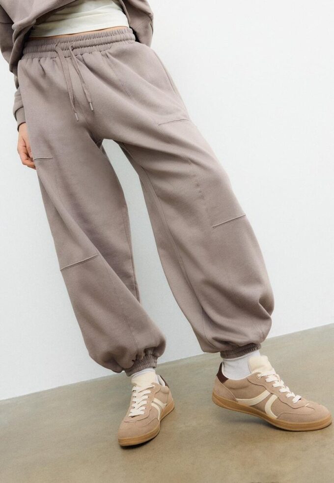 Plush Balloon Jogger Trousers