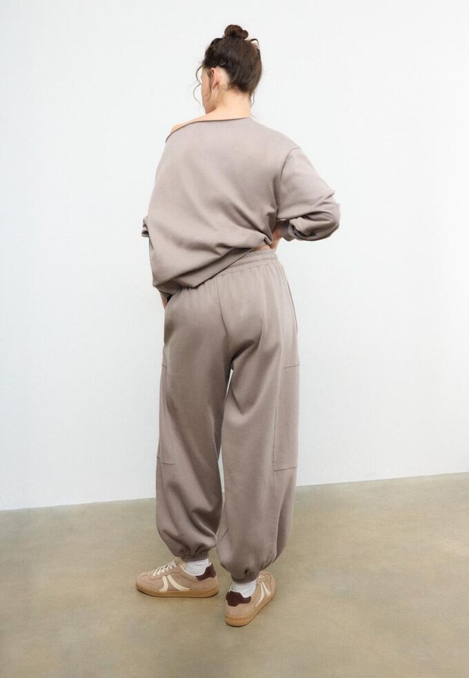Plush Balloon Jogger Trousers