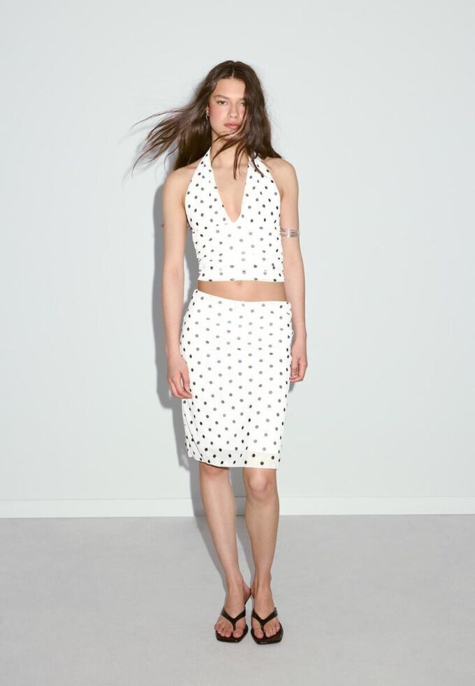 Polka Dot Tulle Midi Skirt Polka Dot Tulle Midi Skirt