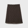 Polka Dot Tulle Midi Skirt