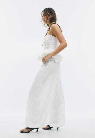 Poplin Volume Trousers