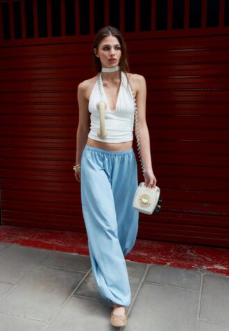 Poplin Volume Trousers