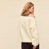 Printed Boat Neck Sweatshirt