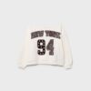 Printed Boat Neck Sweatshirt