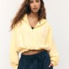 Printed Hooded Bomber Sweatshirt Printed Hooded Bomber Sweatshirt