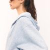 Printed Hooded Bomber Sweatshirt