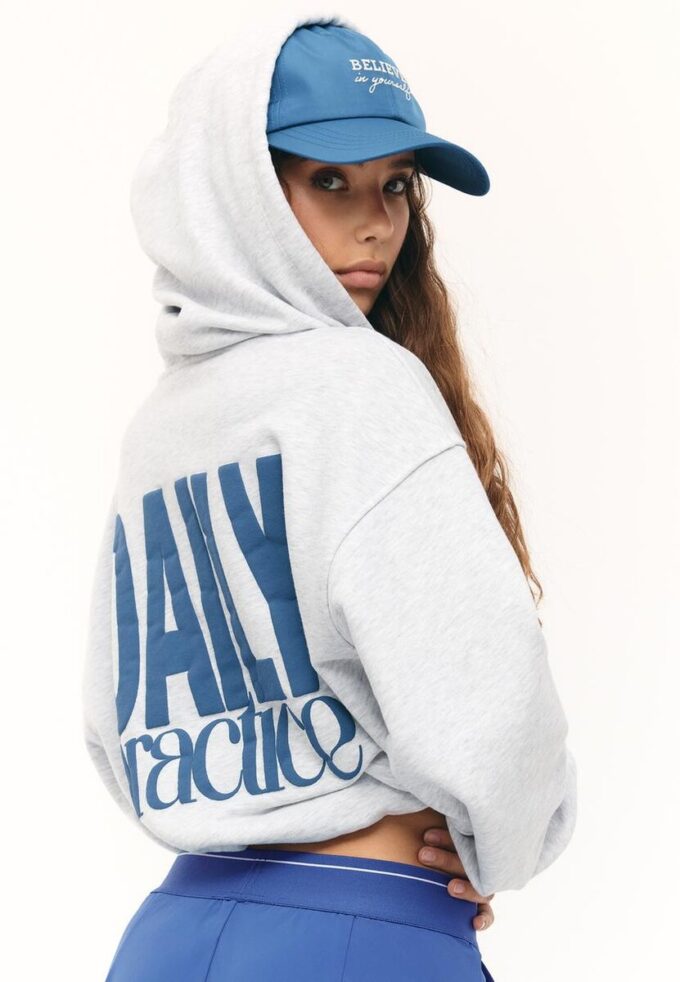 Printed Hooded Bomber Sweatshirt Printed Hooded Bomber Sweatshirt
