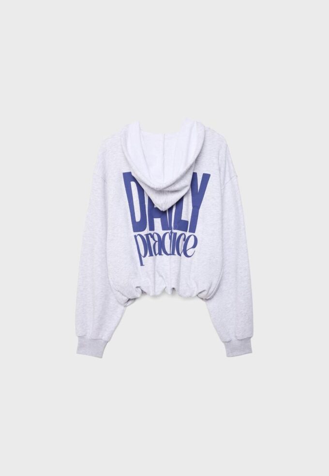 Printed Hooded Bomber Sweatshirt Printed Hooded Bomber Sweatshirt