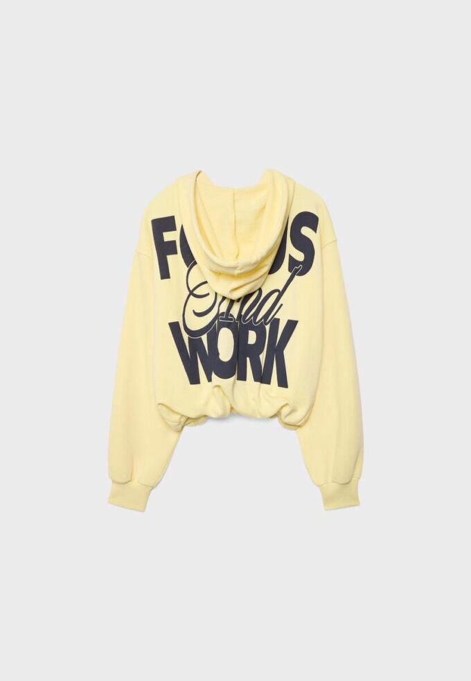 Printed Hooded Bomber Sweatshirt Printed Hooded Bomber Sweatshirt