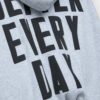 Printed Hooded Bomber Sweatshirt