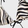 Printed Satin Triangle Bikini Top Printed Satin Triangle Bikini Top