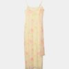 Printed Tulle Midi Dress with Scarf