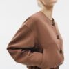 Puff Sleeve Round Neck Jacket Puff Sleeve Round Neck Jacket