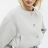 Puff Sleeve Round Neck Jacket Puff Sleeve Round Neck Jacket