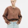Puff Sleeve Round Neck Jacket Puff Sleeve Round Neck Jacket