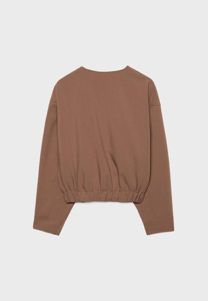 Puff Sleeve Round Neck Jacket Puff Sleeve Round Neck Jacket