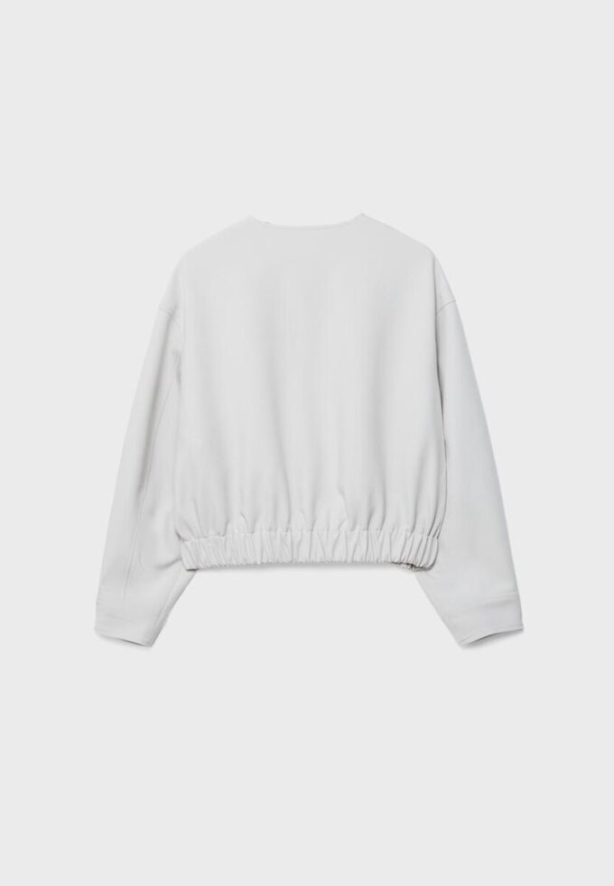 Puff Sleeve Round Neck Jacket Puff Sleeve Round Neck Jacket