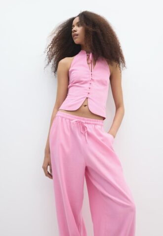 Qipao Halter Button Top