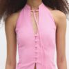 Qipao Halter Button Top