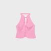Qipao Halter Button Top