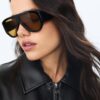 Quilted Leather Effect Bomber Jacket Quilted Leather Effect Bomber Jacket