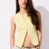 Raffia Belt with Topstitching