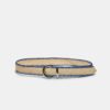 Raffia Belt with Topstitching