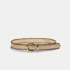 Raffia Belt with Topstitching