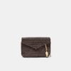 Raffia-Effect Envelope Crossbody Bag