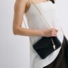 Raffia-Effect Envelope Crossbody Bag