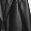Regular Fit Leather Effect Blazer Regular Fit Leather Effect Blazer