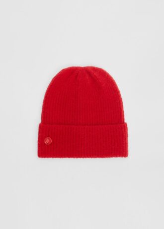 Ribbed Beanie with Plaque