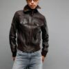 Ribbed Leather Jacket Ribbed Leather Jacket