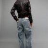 Ribbed Leather Jacket Ribbed Leather Jacket
