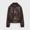 Ribbed Leather Jacket Ribbed Leather Jacket