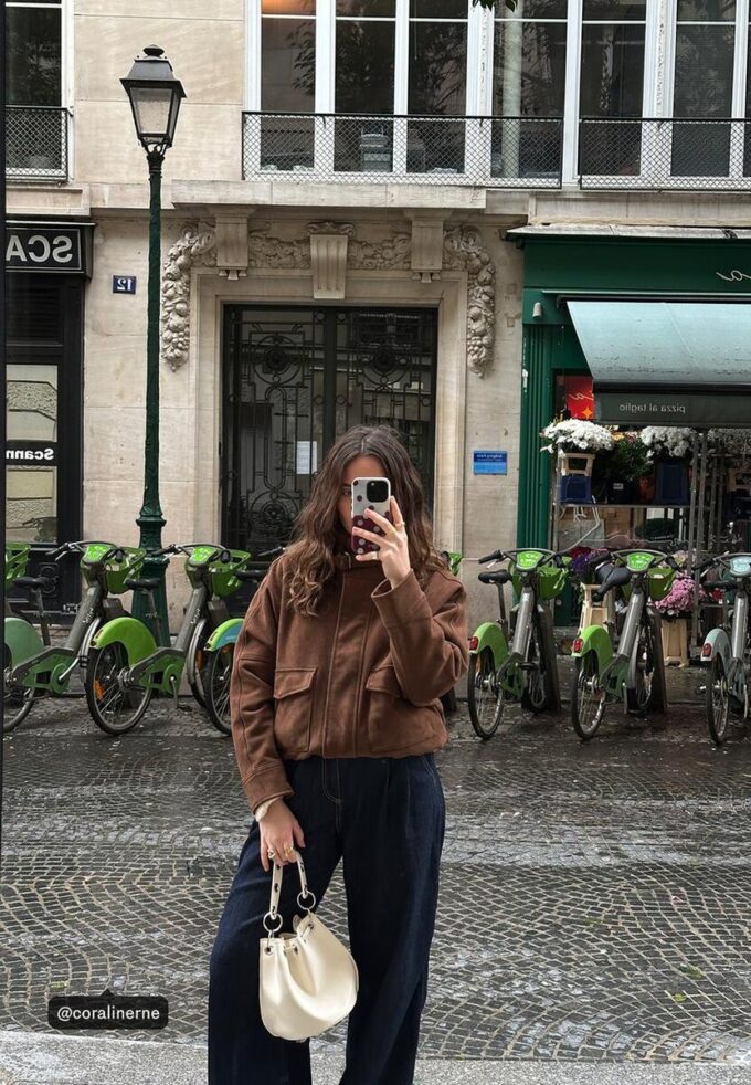 Rigid Eyelet Bucket Bag