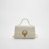 Round-Clasp Shoulder Bag