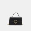 Round-Clasp Shoulder Bag