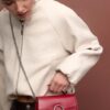 Round-Clasp Shoulder Bag
